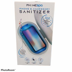 NWT PHONESPA PHONE & ACCESSORY SANITIZER - KILLS 99.9% OF GERMS